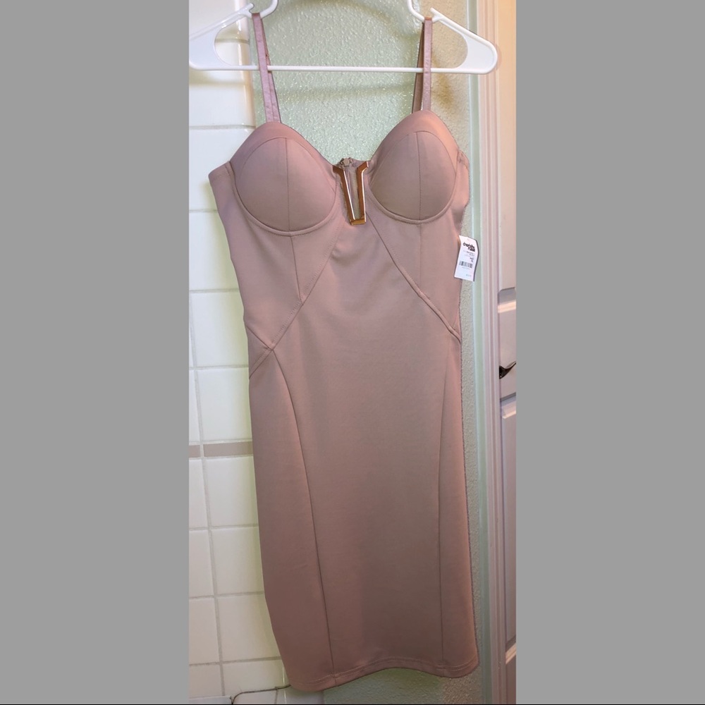 Charlotte Russe XL tan dress